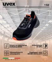 uvex 6846 6846847 Lage veiligheidsschoenen S1 Schoenmaat (EU): 47 Zwart 1 paar - thumbnail