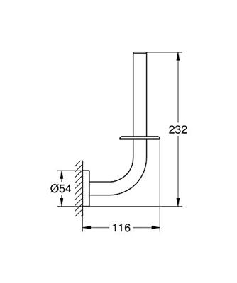 Grohe Reserve Toiletrolhouder Essentials New Wandmontage Supersteel