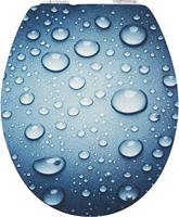 Cornat Wc-Bril Mdf Waterdruppels Sc Bl - KSDSC354 - thumbnail