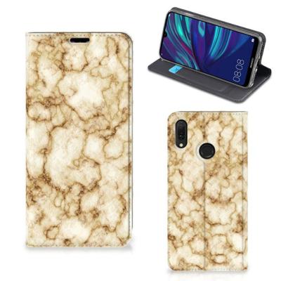 Huawei Y7 hoesje Y7 Pro (2019) | Standcase | Marmer Goud