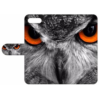 Apple iPhone 7 Plus | 8 Plus | Telefoonhoesje | Met pasjeshouder | Uil