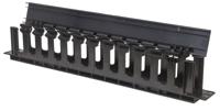 Intellinet 714679 19 inch Kabelgeleiding voor patchkast 1 HE Geschikt voor kastdiepte: vanaf 450 mm Zwart (RAL 9005) - thumbnail