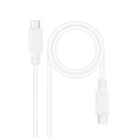 USB-kabel NANOCABLE 10.01.2301-W 1 m (1 Stuks) - thumbnail