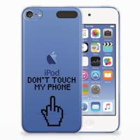 Apple iPod Touch 5 | 6 Silicone-hoesje Finger Don't Touch My Phone - thumbnail