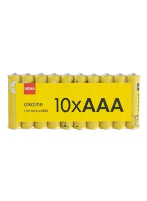 HEMA AAA alkaline batterijen - 10 stuks