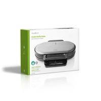 Nedis KAWP110FBK Dubbel Wafelijzer 2x 14 Cm 1200 W Zwart - thumbnail