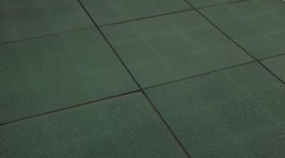 Rubbertegel 50x50x2.5cm Groen Tuindeco - Tuindeco