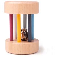 Bigjigs houten rol rammelaar, 100% fsc - thumbnail