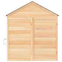 Speelhuis met afsluitbare deur en bloempotten massief vurenhout - thumbnail