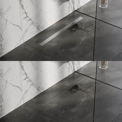 Tegelinlegrooster Brauer Chrome Edition Omkeerbaar tbv Douchegoot STD/W/PS 100x7 cm Inclusief Afstandhouders