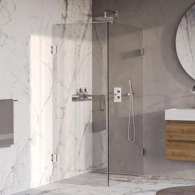 Brauer Void - Douchecabine met Draaideur - Helder Glas - 80x120x200 cm - incl. Glascoating - Chroom