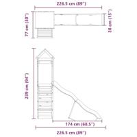 Speelhuis geïmpregneerd grenenhout - thumbnail