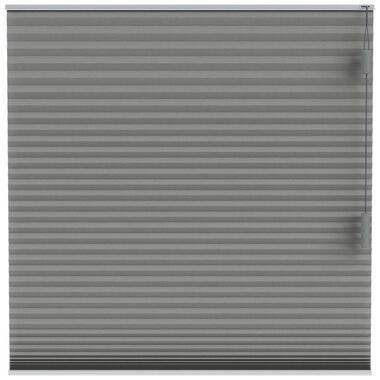 Fenstr plisségordijn Boston dubbel 25mm lichtdoorlatend - donkergrijs (20513)