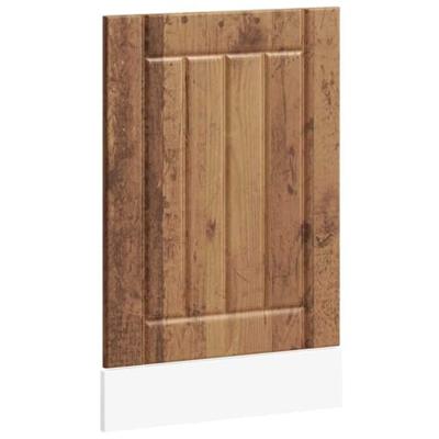 Vaatwaspaneel Lucca bewerkt hout oud houtkleurig - thumbnail