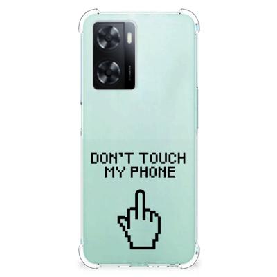 OPPO A57 | A57s | A77 4G Anti Shock Case Finger Don't Touch My Phone OPPO A57 | A57s | A77 4G Anti Shock Case Finger Don't Touch My Phone