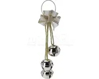Deurhanger Kerstbellen Goud 44,5cm - thumbnail