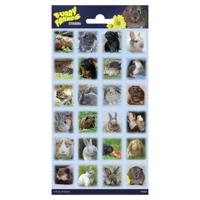 Totum Stickervel pluizige vrienden - thumbnail