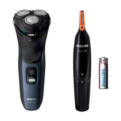 Philips S3134/57 Shaver Series 3000 - Scheerapparaat incl. neus- en oorhaartrimmer