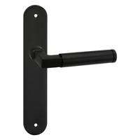 Impresso Aston Aluminium Binnendeurbeslag Ovaal | Zwarte Deurklink | Set van 2 Deurkrukken - thumbnail