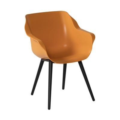 Hartman Sophie Studio dining armstoel - Indian Orange - Alu poot