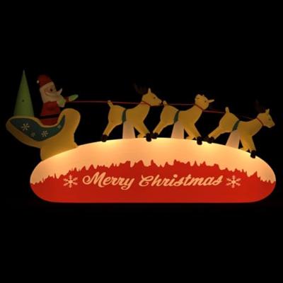 VidaXL Kerstdecoratie kerstman en rendieren opblaasbaar led 145 cm VidaXL Kerstdecoratie kerstman en rendieren opblaasbaar led 145 cm