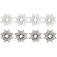 Set spiegels DKD Home Decor Spiegel Champagne Gouden PP 2 Stuks (25 x 1 x 25 cm) - thumbnail