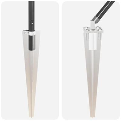 Set Hekpalen 13 pcs Grijs 32mm 100 cm Metaal Set Hekpalen 13 pcs Grijs 32mm 100 cm Metaal