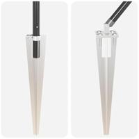 Set Hekpalen 13 pcs Grijs 32mm 100 cm Metaal - thumbnail