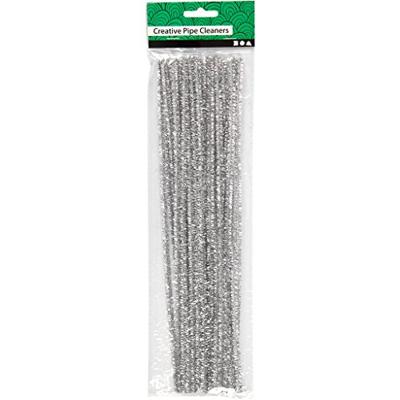 Creativ Company Chenille zilver 30cm, 24st.