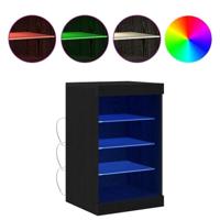 Dressoir Zwart Eiken 41 x 37 x 67 cm Bewerkt hout - thumbnail