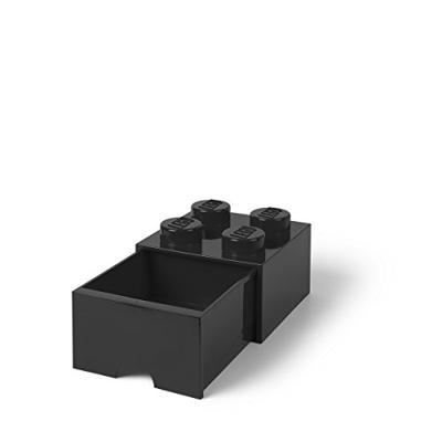 Room Copenhagen LEGO Brick Drawer 4 Zwart opbergdoos