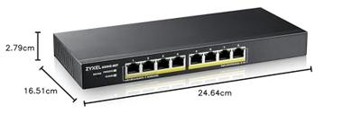 Zyxel GS1915-8EP Managed L2 Gigabit Ethernet (10/100/1000) Power over Ethernet (PoE) Zwart Zyxel GS1915-8EP Managed L2 Gigabit Ethernet (10/100/1000) Power over Ethernet (PoE) Zwart