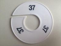 Maatring 11cm wit/zwart 37 - thumbnail