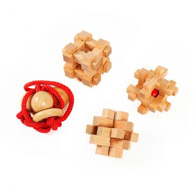 Eureka houten breinpuzzels extreme, 4st. Eureka houten breinpuzzels extreme, 4st.