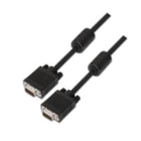 AISENS A113-0075 SVGA kabel met ferriet, 15 m, voor monitor, tv en projector, zwart - thumbnail