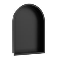 Inbouwnis Ovaal BWS Albert 30x45x7 cm Mat Zwart - thumbnail