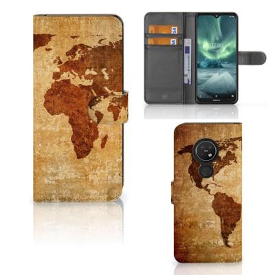Nokia 7.2 | Nokia 6.2 | Flip Cover | Wereldkaart