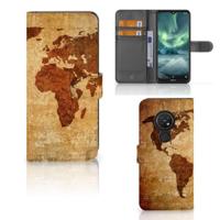 Nokia 7.2 | Nokia 6.2 | Flip Cover | Wereldkaart - thumbnail