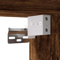 Tv-meubel 60x31x39,5cm bewerkt hout metaal gerookt eikenkleurig - thumbnail