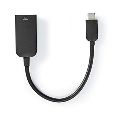 Nedis USB-C™ Adapter | USB 3.2 Gen 1 | USB-C™ Male | HDMI™ Output | 4K@60Hz | 0.20 m | Rond | Vernikkeld | PVC | Zwart | Doos - CCGB64652BK02