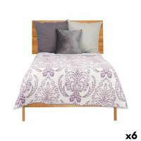 Omkeerbare sprei 180 x 260 cm Wit Paars (6 Stuks) - thumbnail
