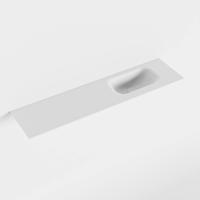 MONDIAZ EDEN Talc solid surface inleg wastafel voor toiletmeubel 90cm. Positie wasbak rechts - thumbnail