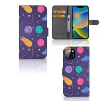 iPhone 14 Plus | Wallet Case | met Pasjes | Space - thumbnail