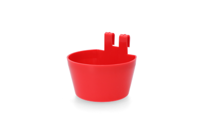 Pluimvee voerbakje kunststof met ophanghaak Pluimvee voerbakje kunststof met ophanghaak