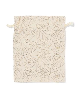 HEMA Cadeauzakje van stof M bladeren