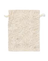 HEMA Cadeauzakje van stof M bladeren - thumbnail