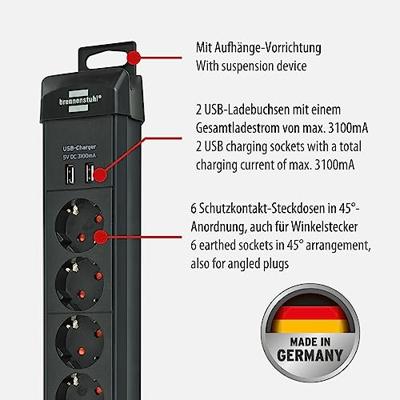 Brennenstuhl Premium-Line stekkerdoos | 6-voudig - 1951160602 - thumbnail