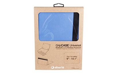 SilverHT 19142 Toetsenbord voor mobiele QWERTY Zwart, Blauw, Wit Bluetooth - Toetsen voor mobiele apparaten (DDR4-Universeel, Zwart, Blauw, Wit, 25,6 cm (10.1 inch), Bluetooth, 55 h)