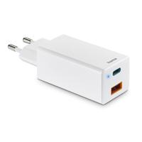 Hama Snellader GaN 1x USB-C PD 1x USB-A QC Mini-oplader 65 W Wit - thumbnail