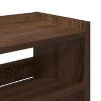 VidaXL Schoenenrek 80x25x100 cm bewerkt hout bruin eikenkleur - thumbnail